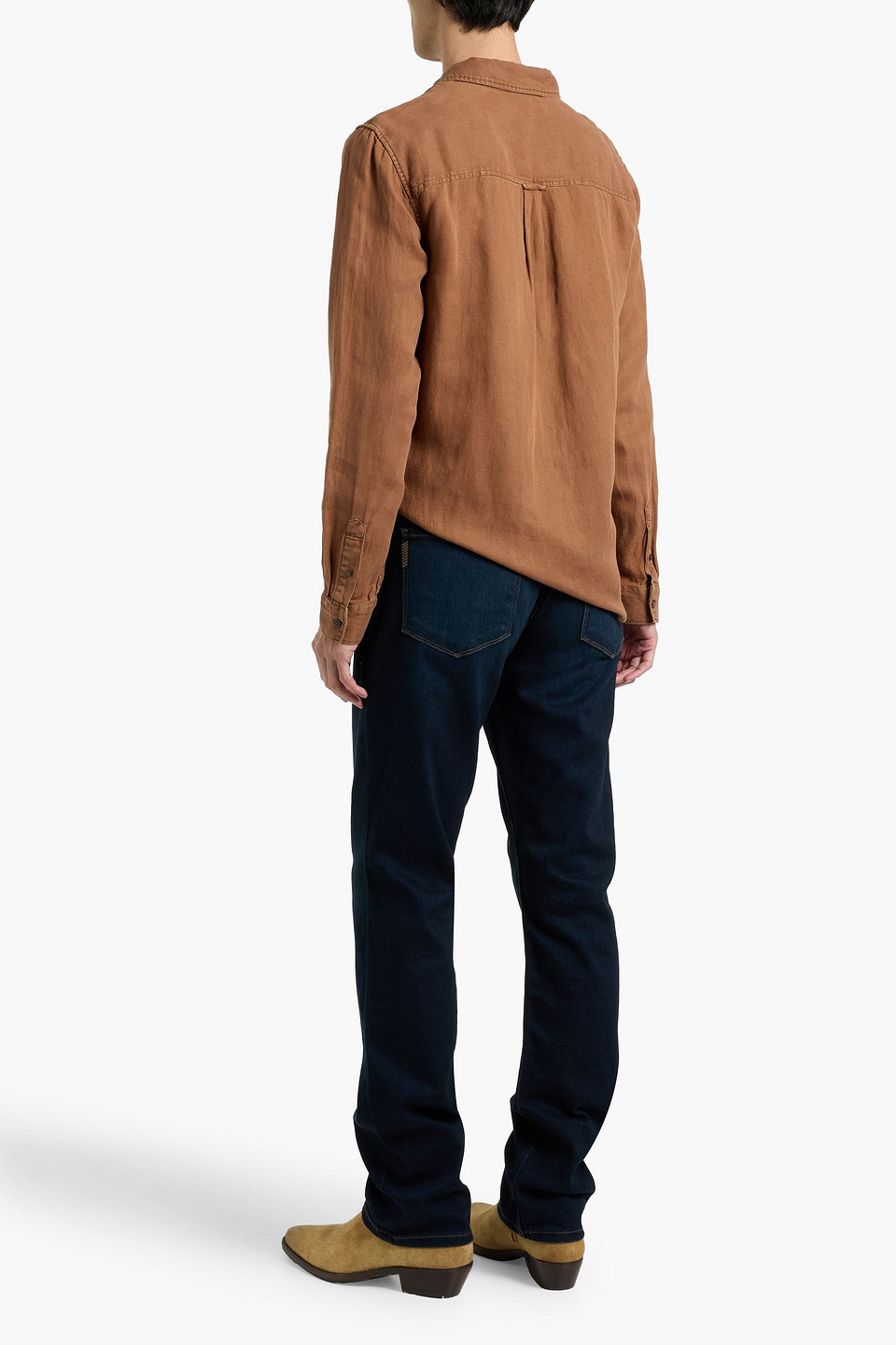 Paige Arney Linen And Lyocell-blend Twill Shirt In Animal Print