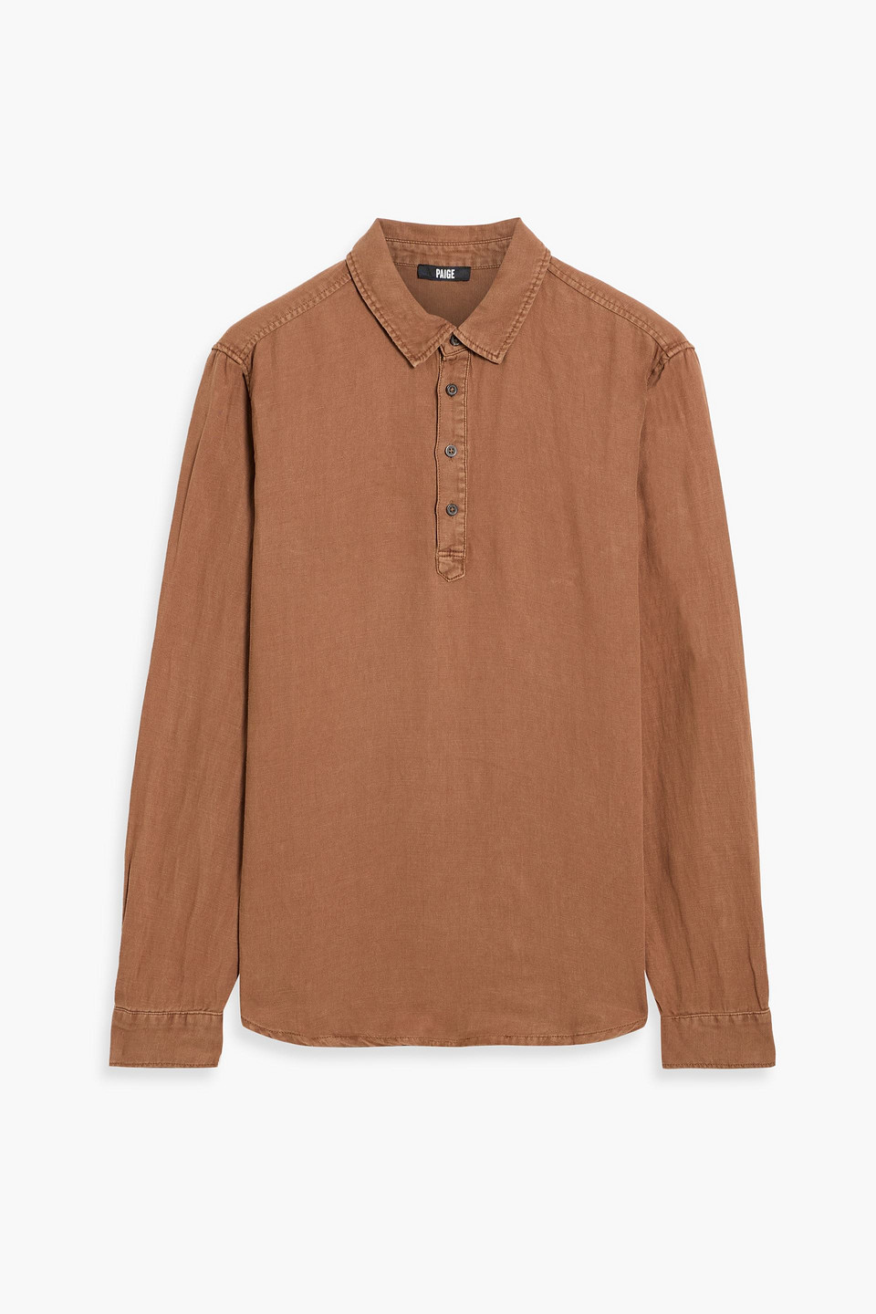 Paige Arney Linen And Lyocell-blend Twill Shirt In Animal Print