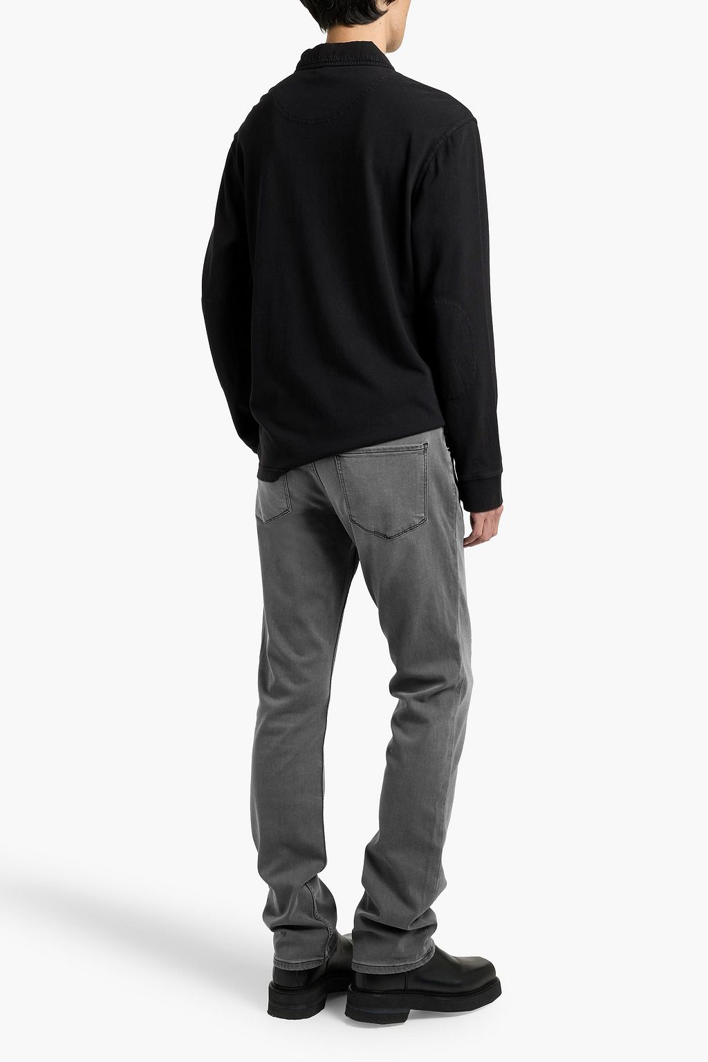 PAIGE Colter cotton-jersey polo shirt