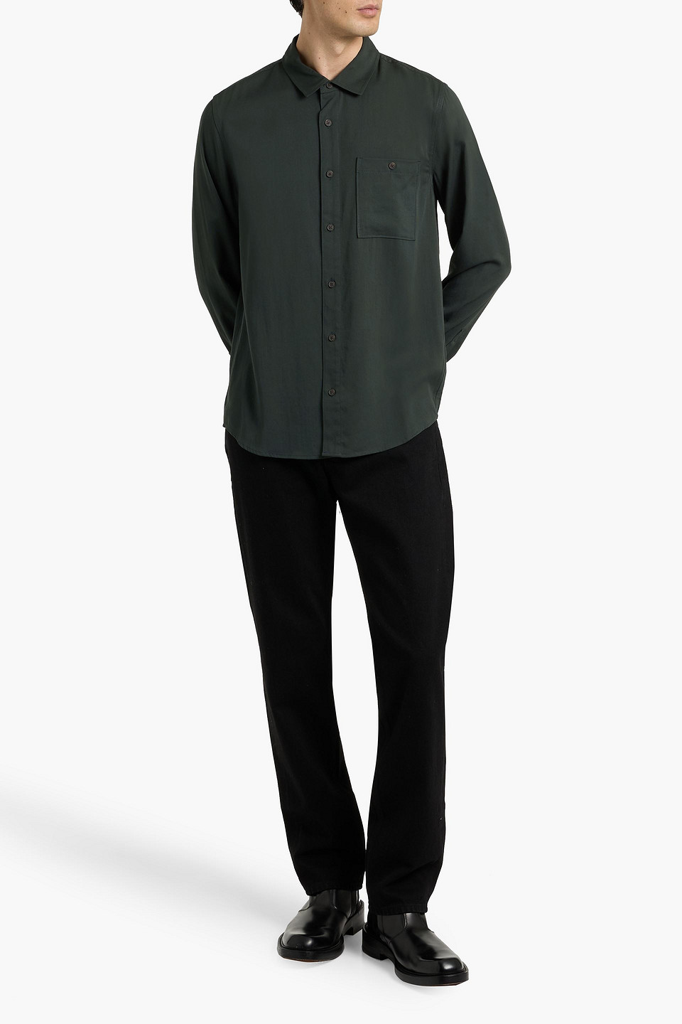 Paige Wardin Twill Shirt In Green