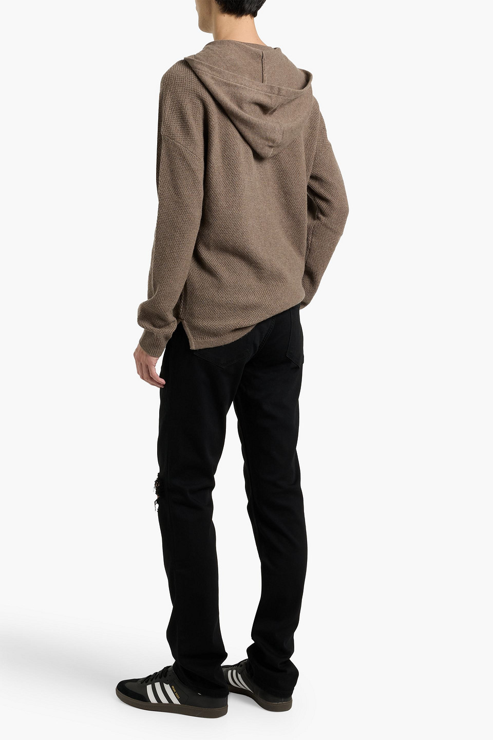 Paige Federal Slim-fit Distressed Denim Jeans In Black