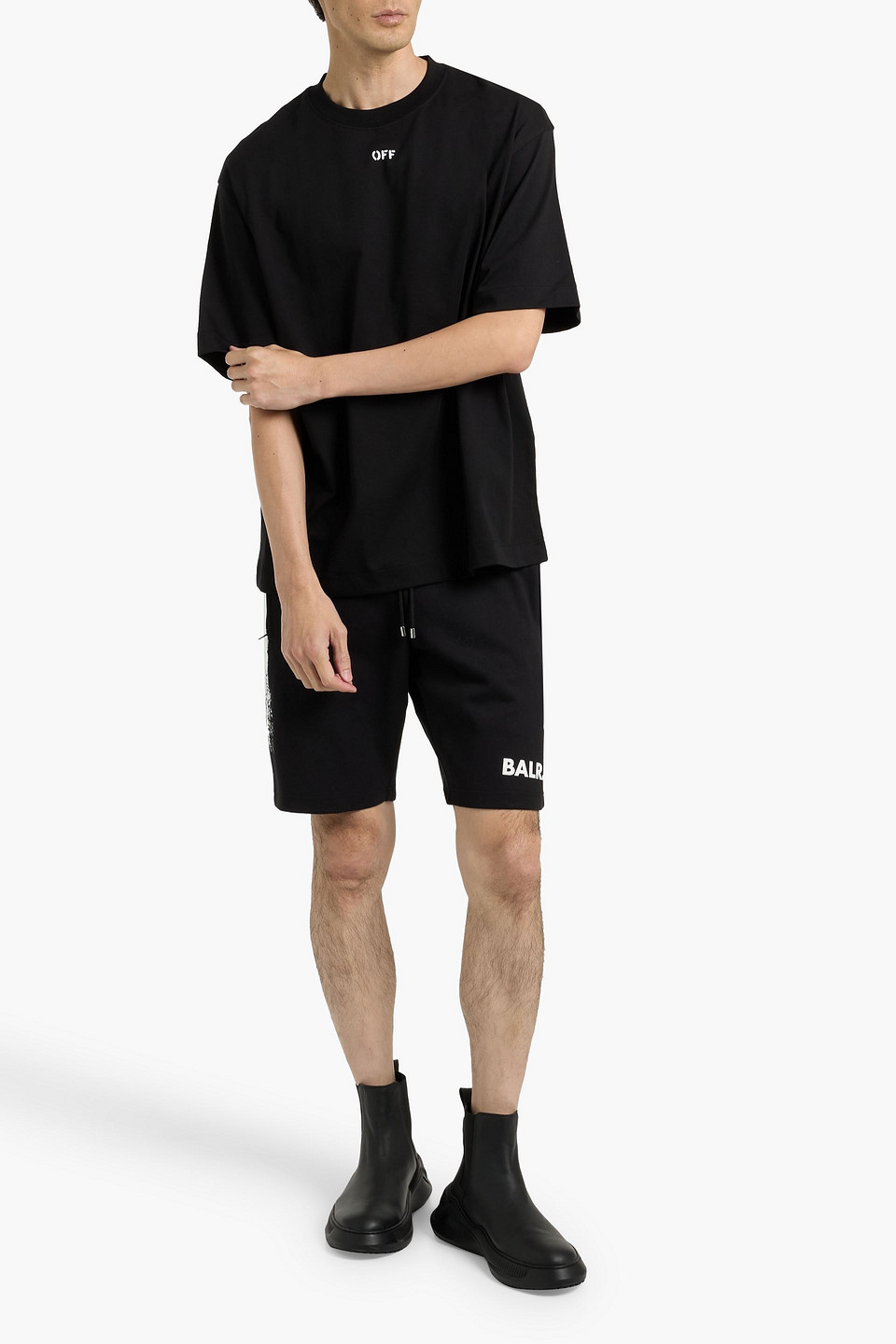 Off-white Men Black 3d Arrow Spray T-shirt, S Luxury T-shirts For Men Darveys
