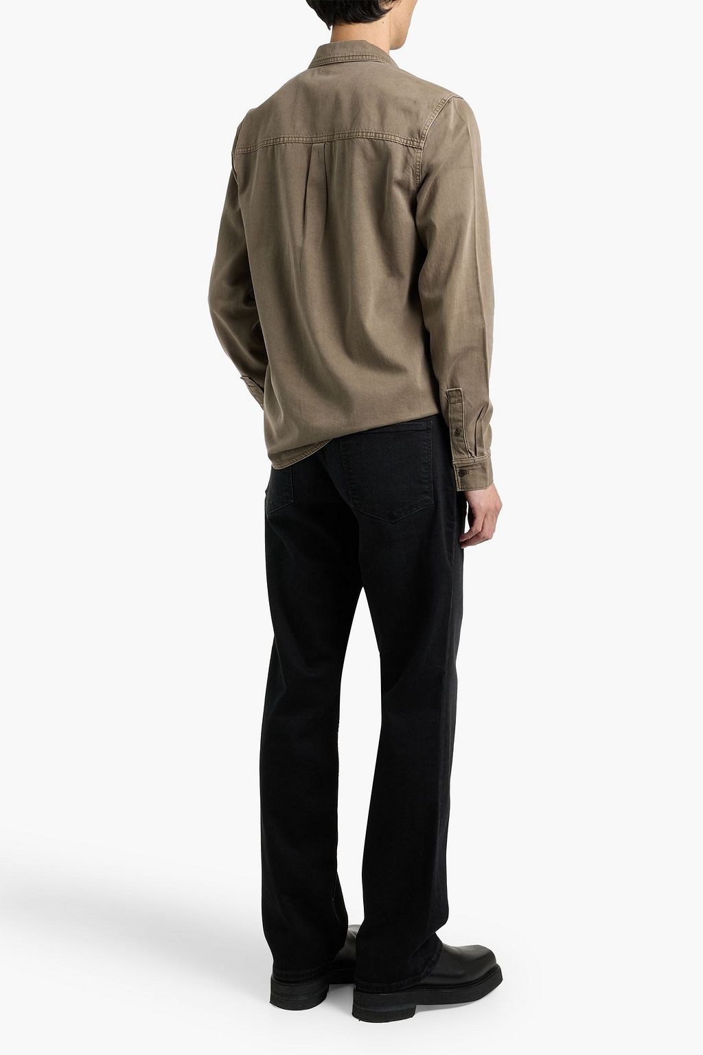 PAIGE Martin cotton and modal-blend twill shirt