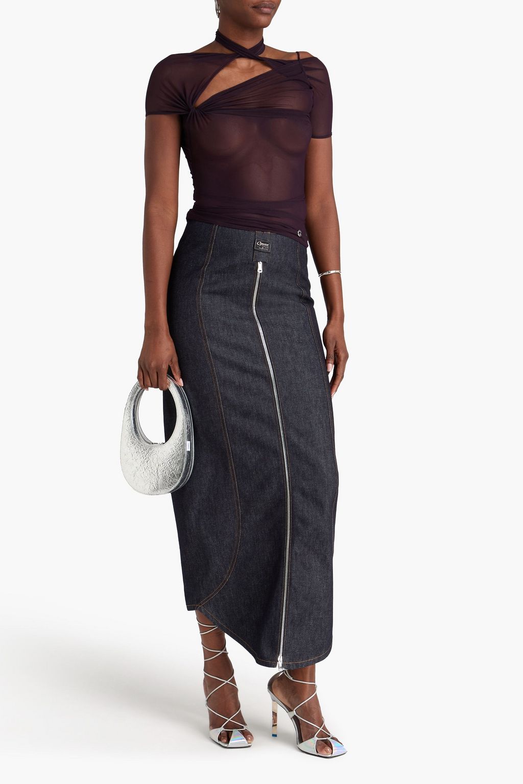 COPERNI Denim maxi skirt