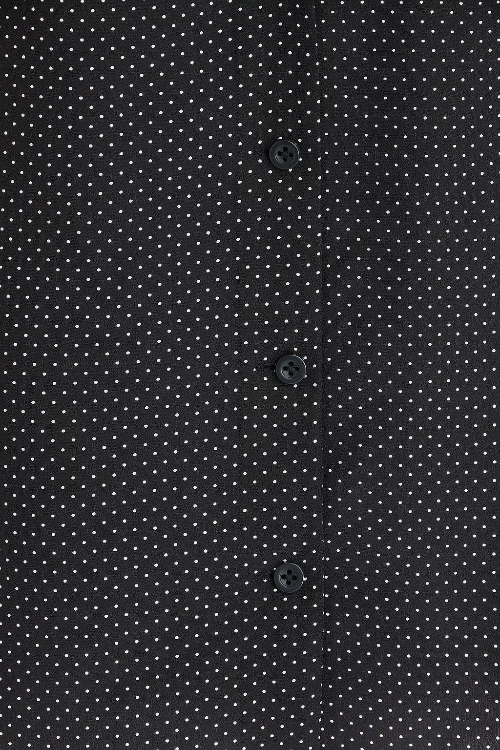 FRAME Polka-dot silk crepe de chine blouse
