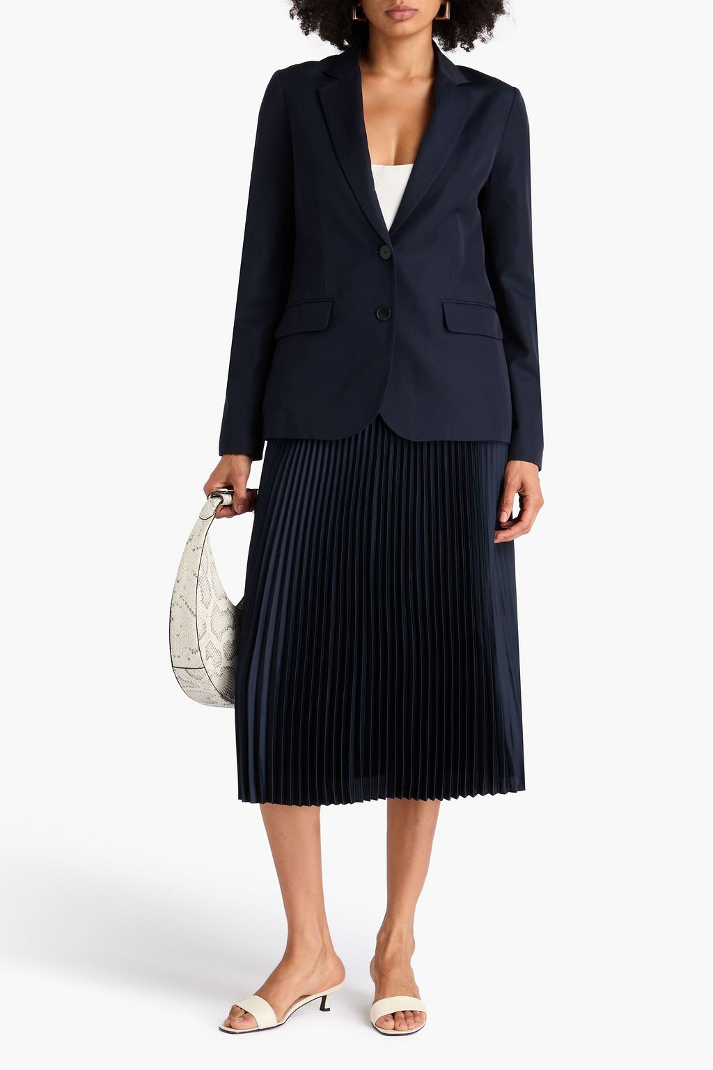 JOSEPH Belmore cotton and silk-blend blazer