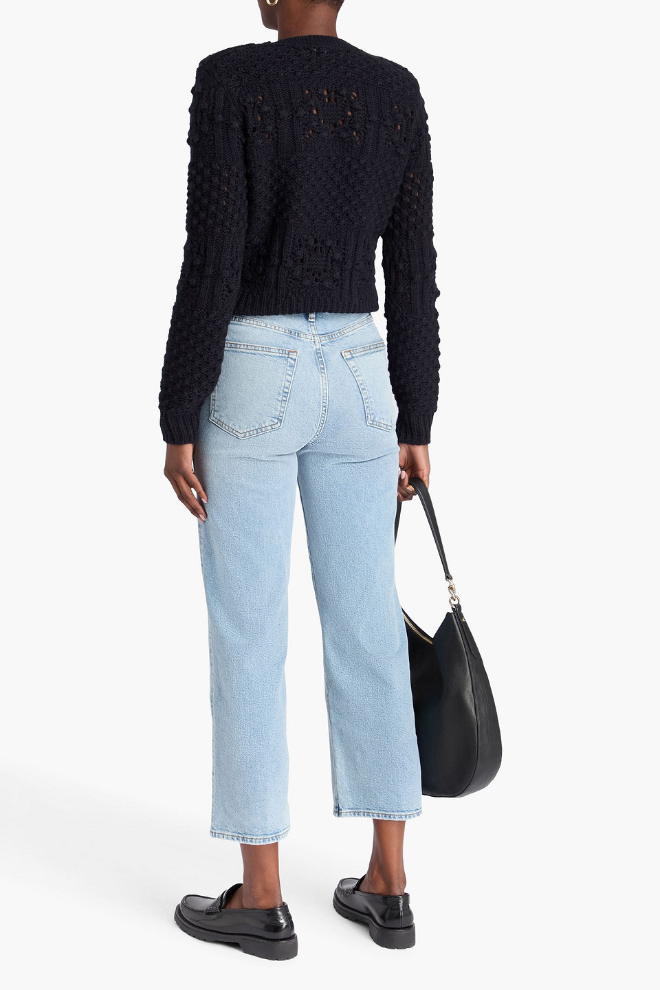  Frame - Strickpullover In Häkeloptik - Blau - Xs 