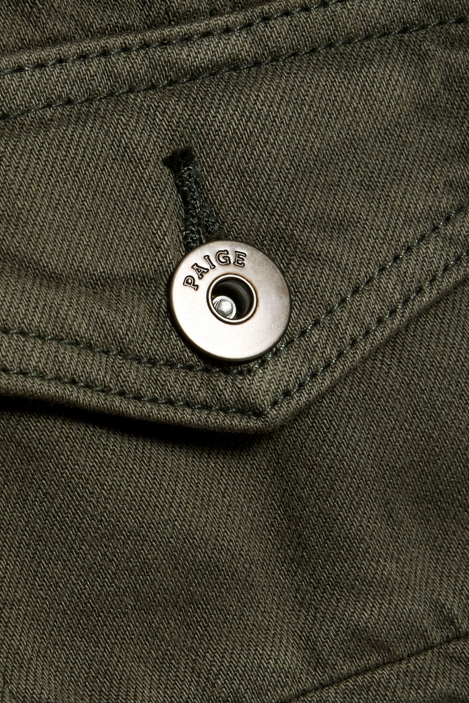 Paige Scout Denim Jacket In Black