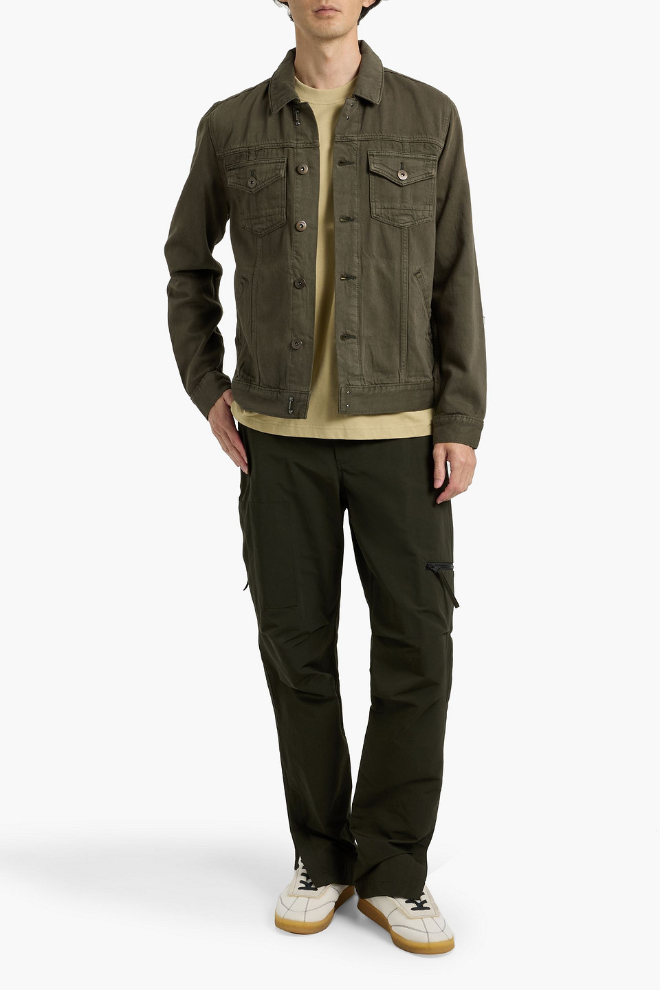 Paige Scout Denim Jacket In Black