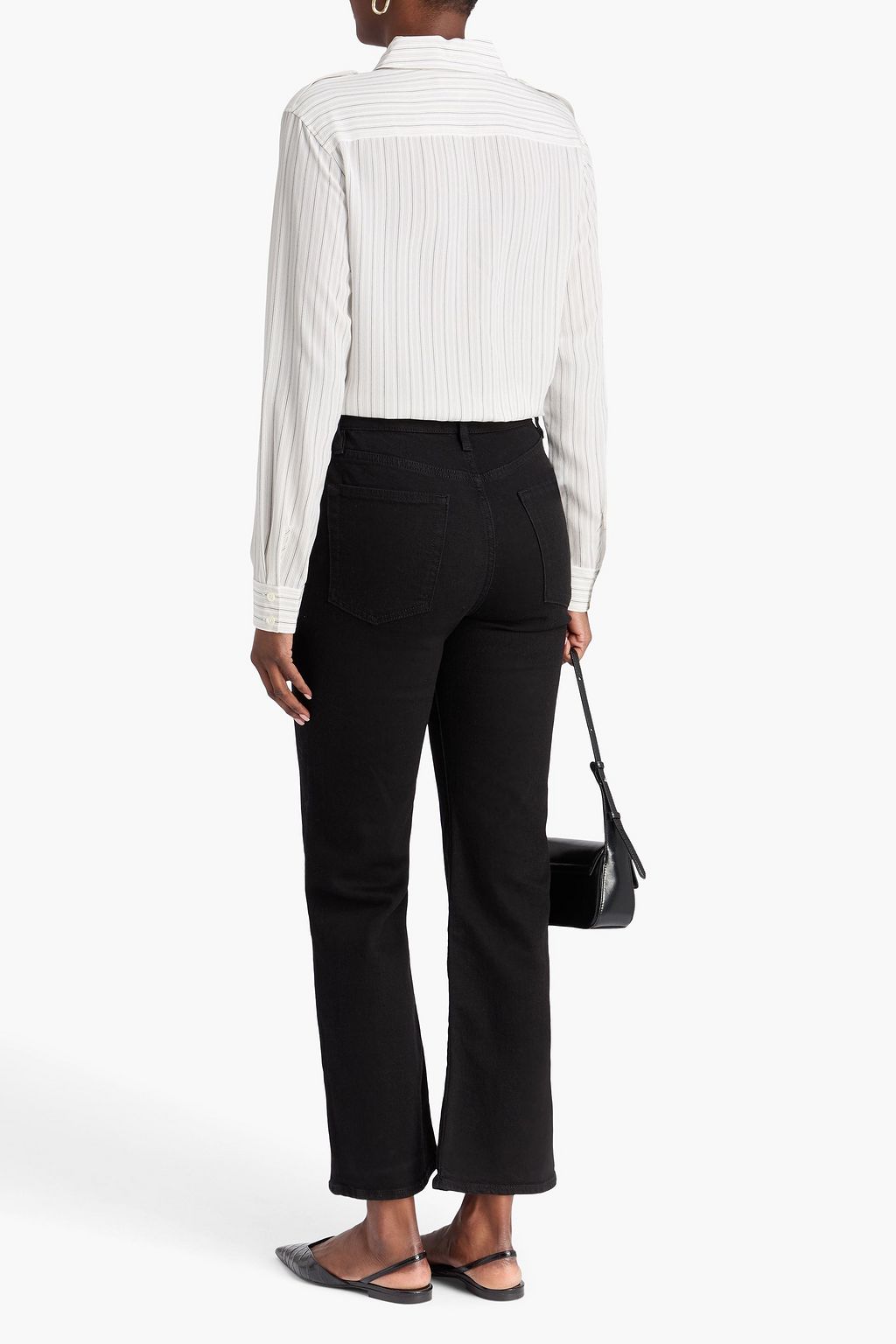 FRAME Pixie Arrow high-rise bootcut jeans