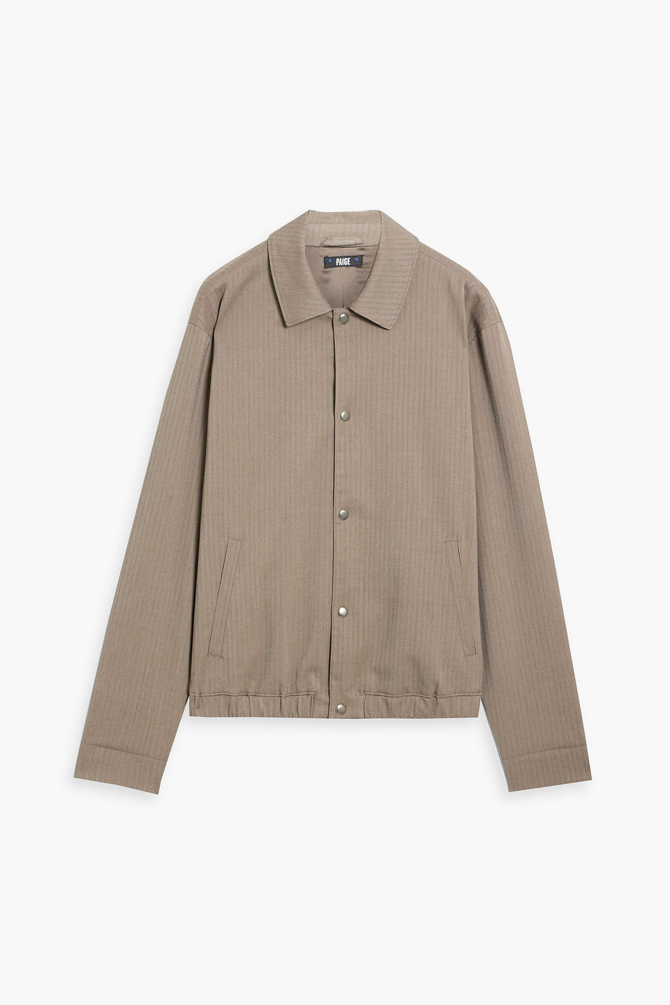 Paige Mchenry Herringbone Tweed Jacket In Gold