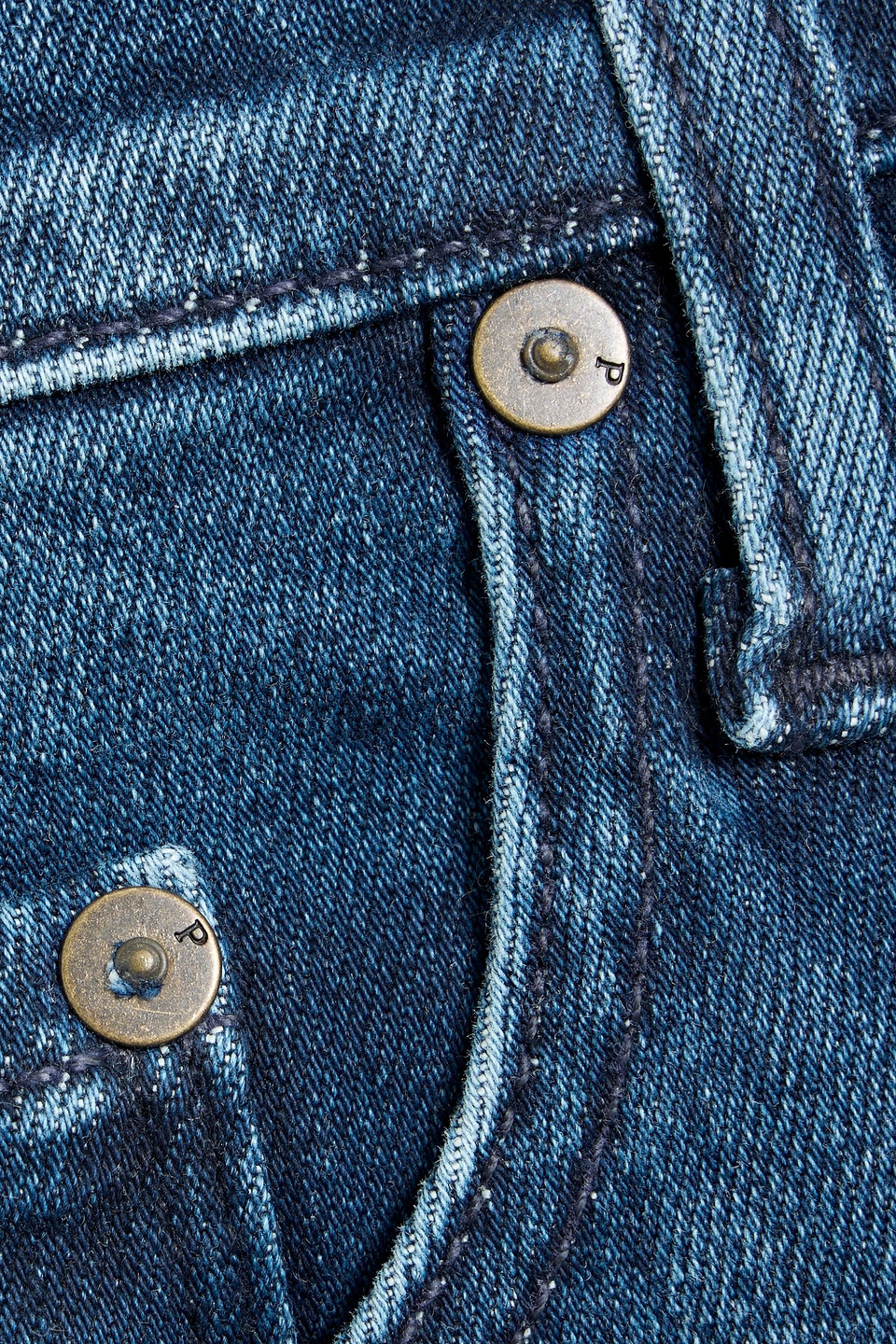 Paige Federal Slim-fit Whiskered Denim Jeans In Blue