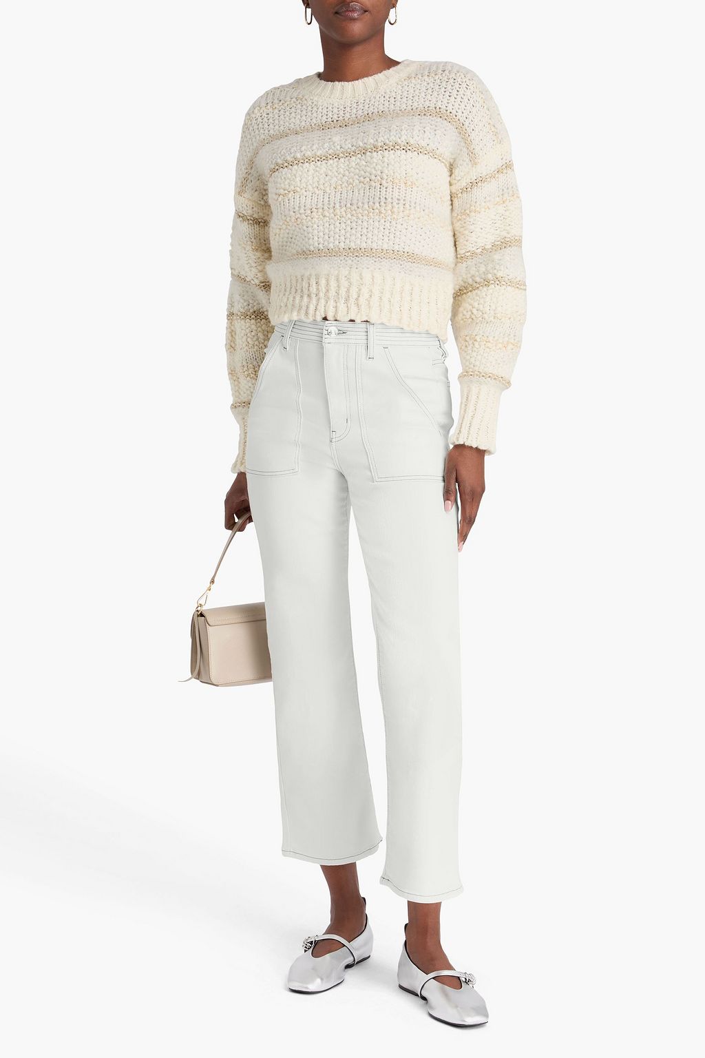 FRAME High-rise straight-leg jeans