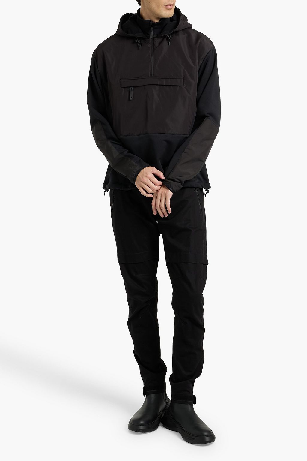 AZTECH MOUNTAIN Hut shell-paneled fleece hooded jacket