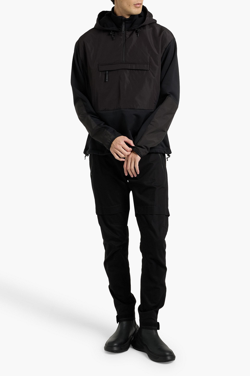  Aztech Mountain - Kapuzenjacke „hut“ Aus Fleece Mit Shell-einsatz - Schwarz - Xxs 