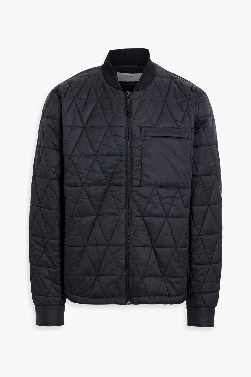 Aztech Mountain Corkscrew Quilted Padded Shell Jacket In Blue