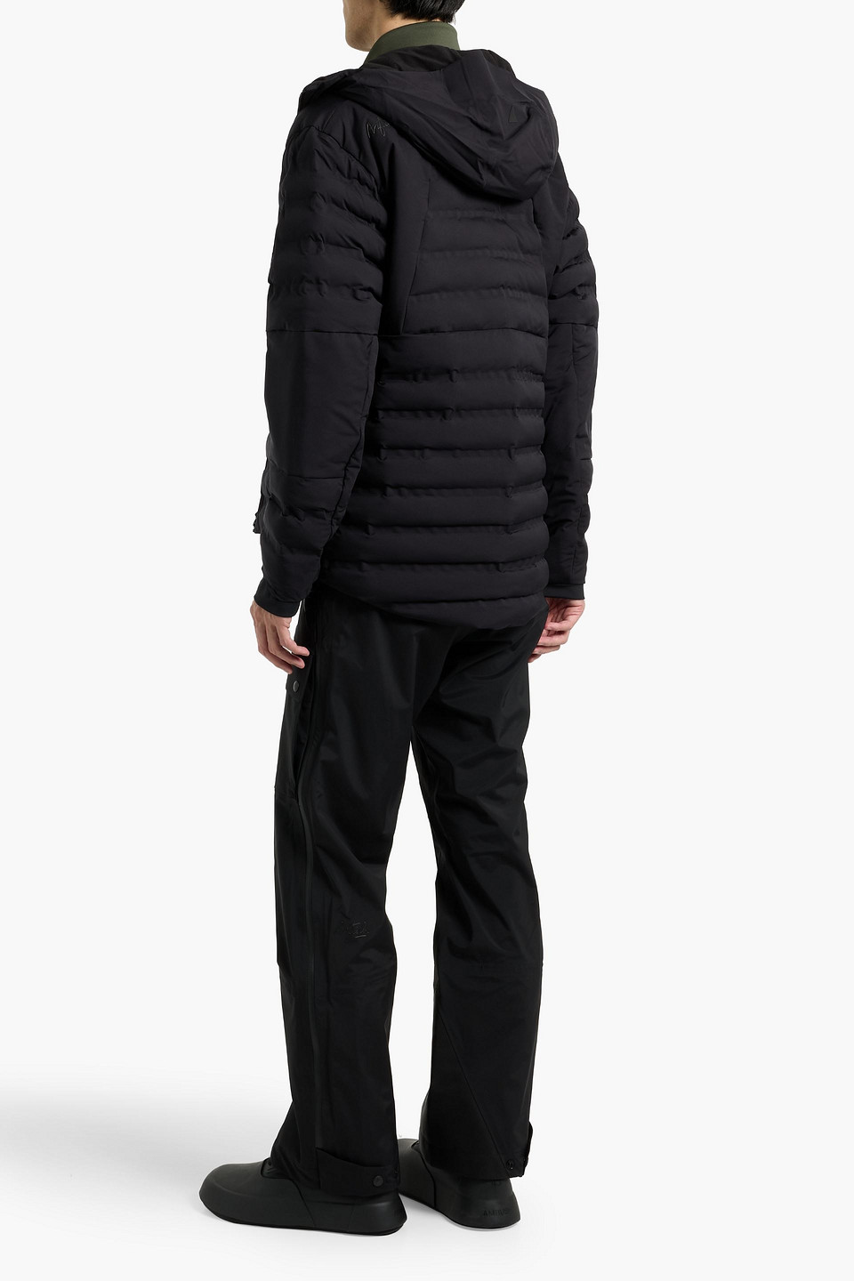 Aztech Mountain Ozone Quilted Fleece Midlayer Jacket In Black