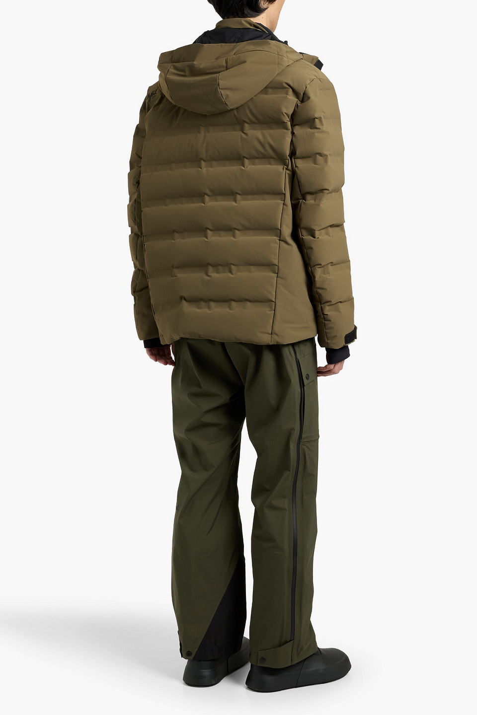 Aztech Mountain Nuke Quilted Down Ski Jacket In Brown