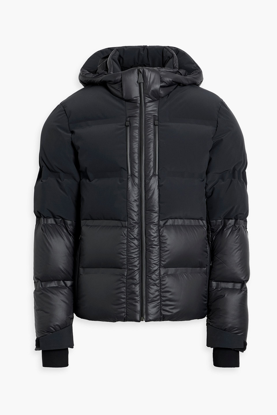 Aztech Mountain Super Nuke Quilted Down Ski Jacket In Black