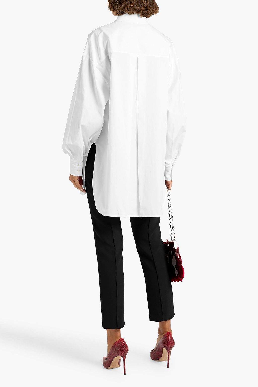 CAROLINA HERRERA Crepe slim-leg pants