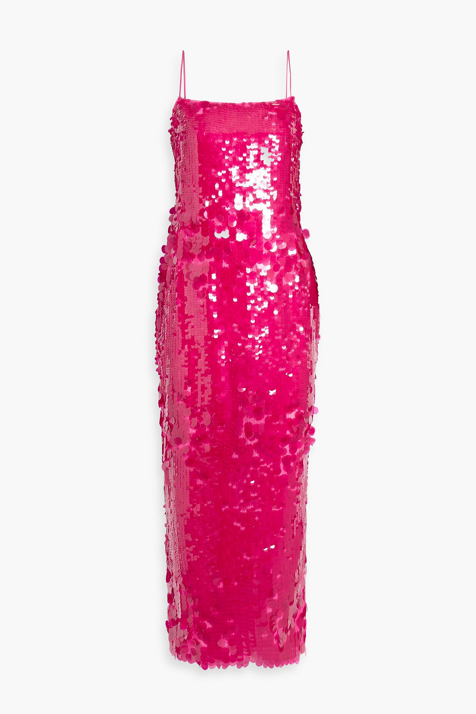 Retroféte Alana Sequined Tulle Maxi Dress In Pink