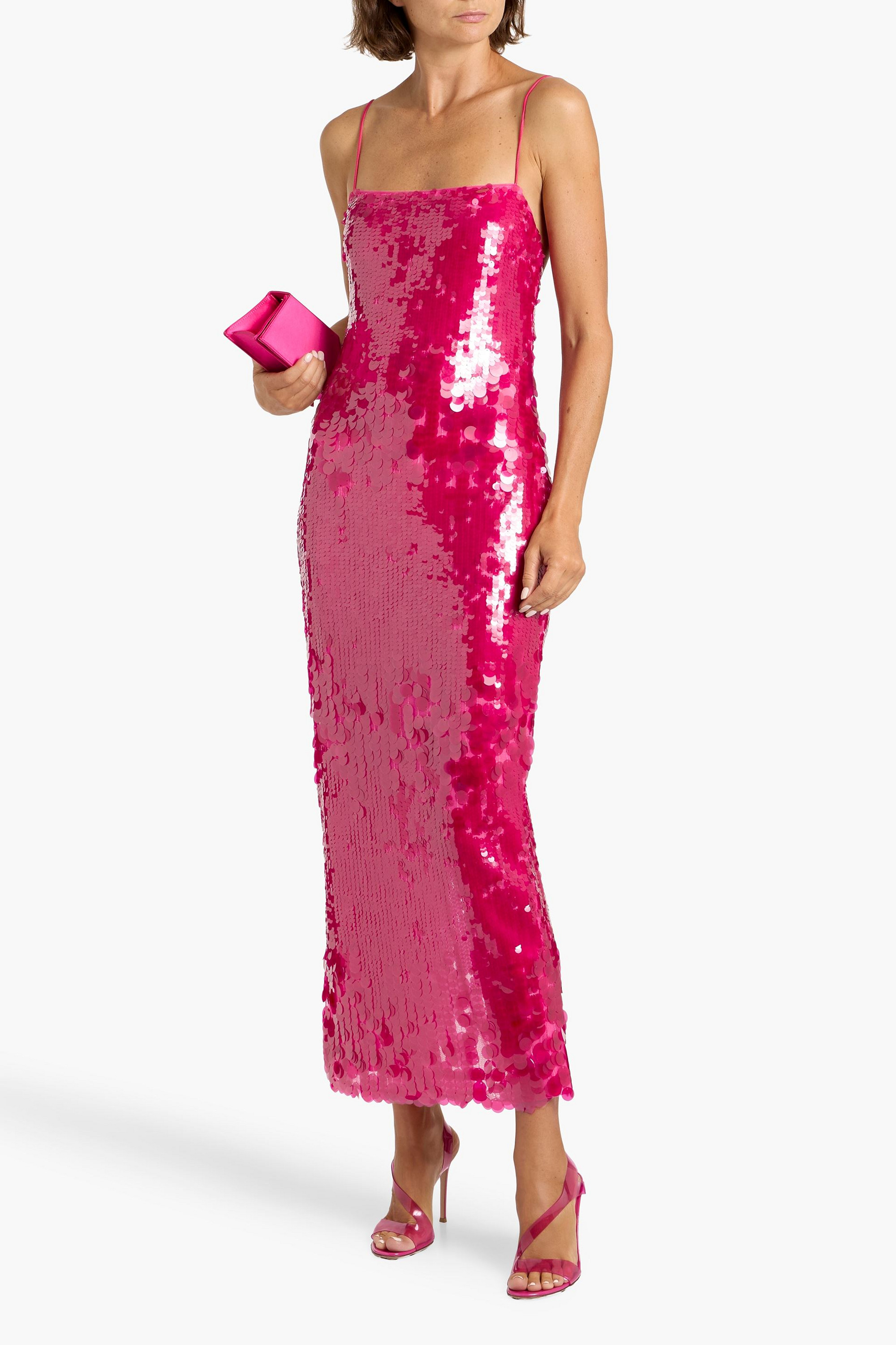 Retrofête Alana sequined tulle maxi dress