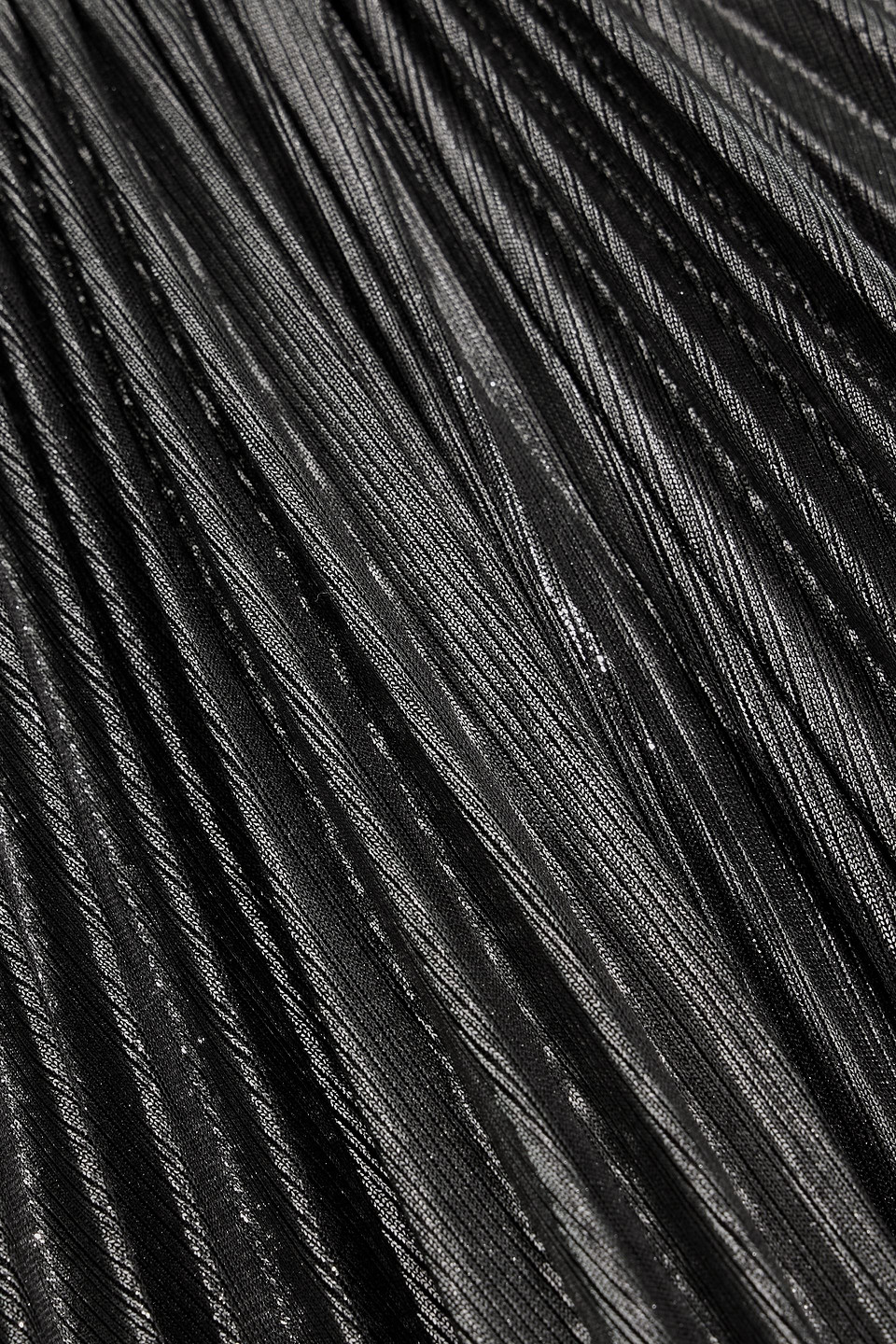 Retroféte Reiss Pleated Lamé Halterneck Maxi Dress In Gray