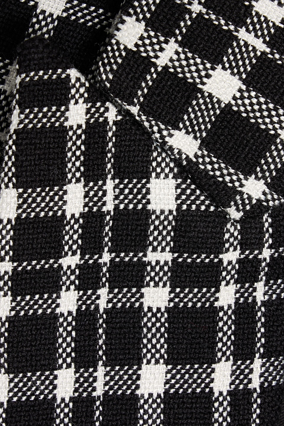 Carolina Herrera Checked Tweed Blazer In Black