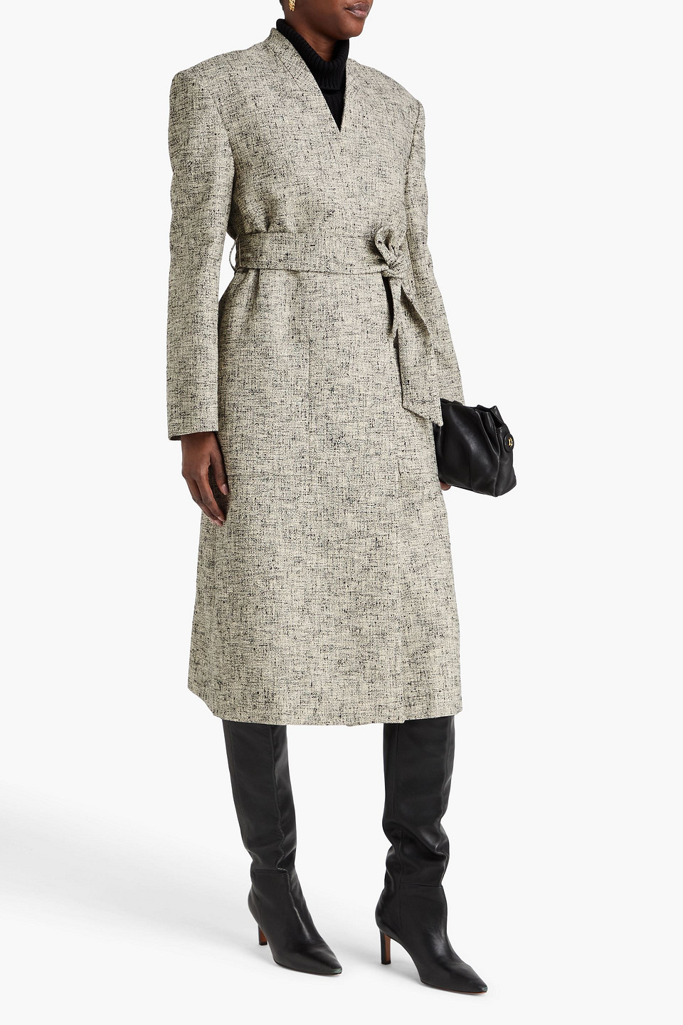 Zimmermann Linen-blend Coat In Gray