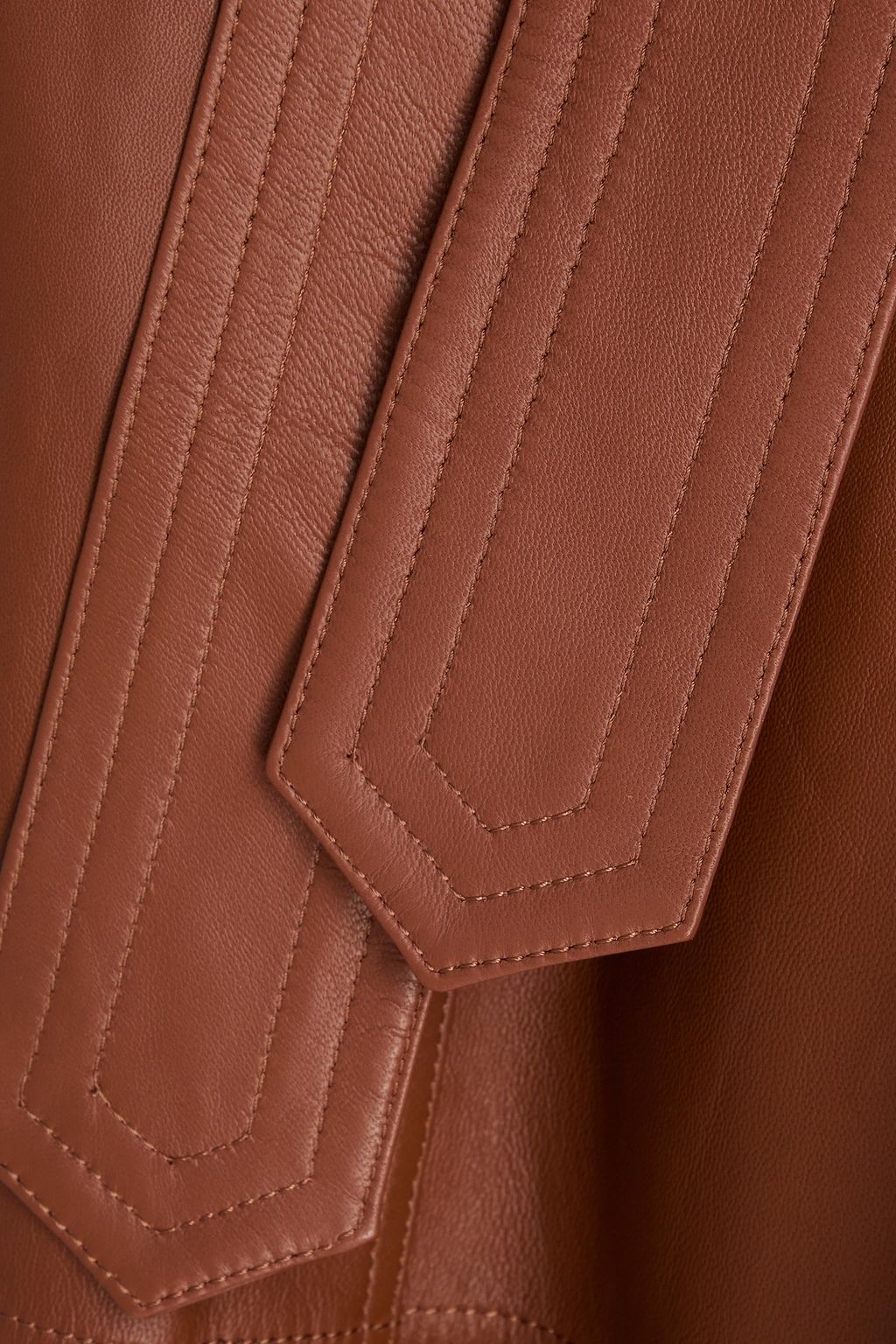 ZIMMERMANN Ruffled leather culottes