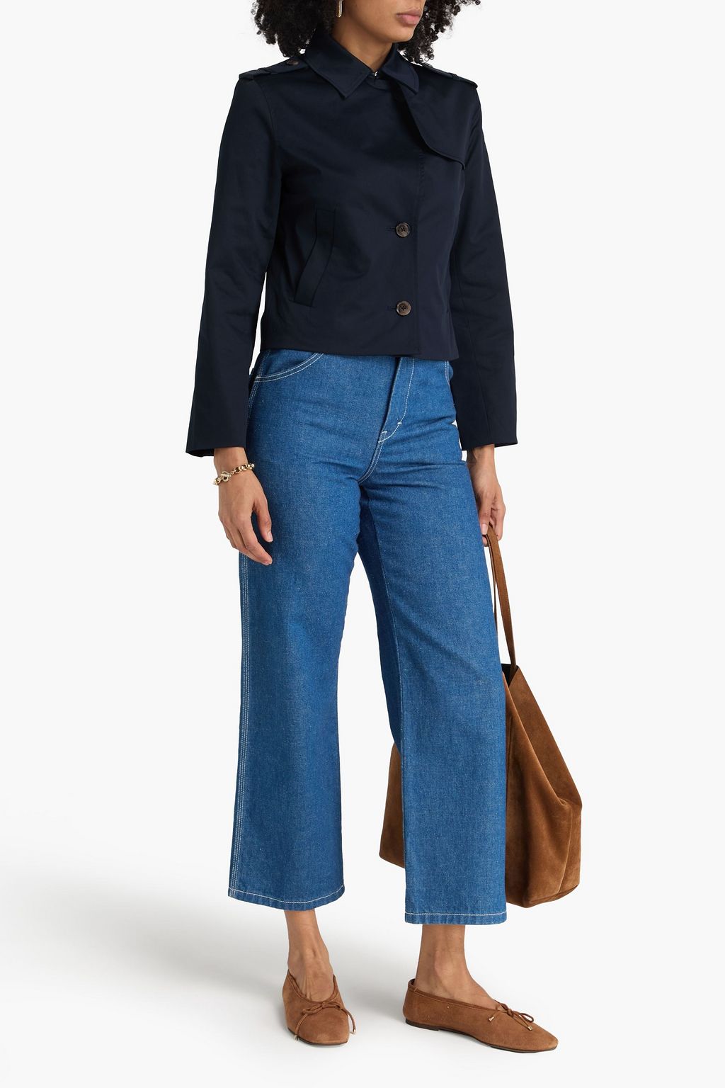 FRAME Cotton-blend twill jacket