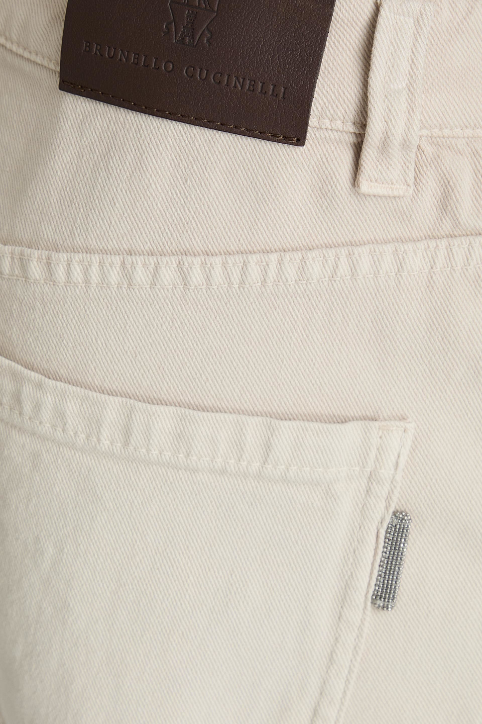 Brunello Cucinelli Jeans With Destroyed Details In White