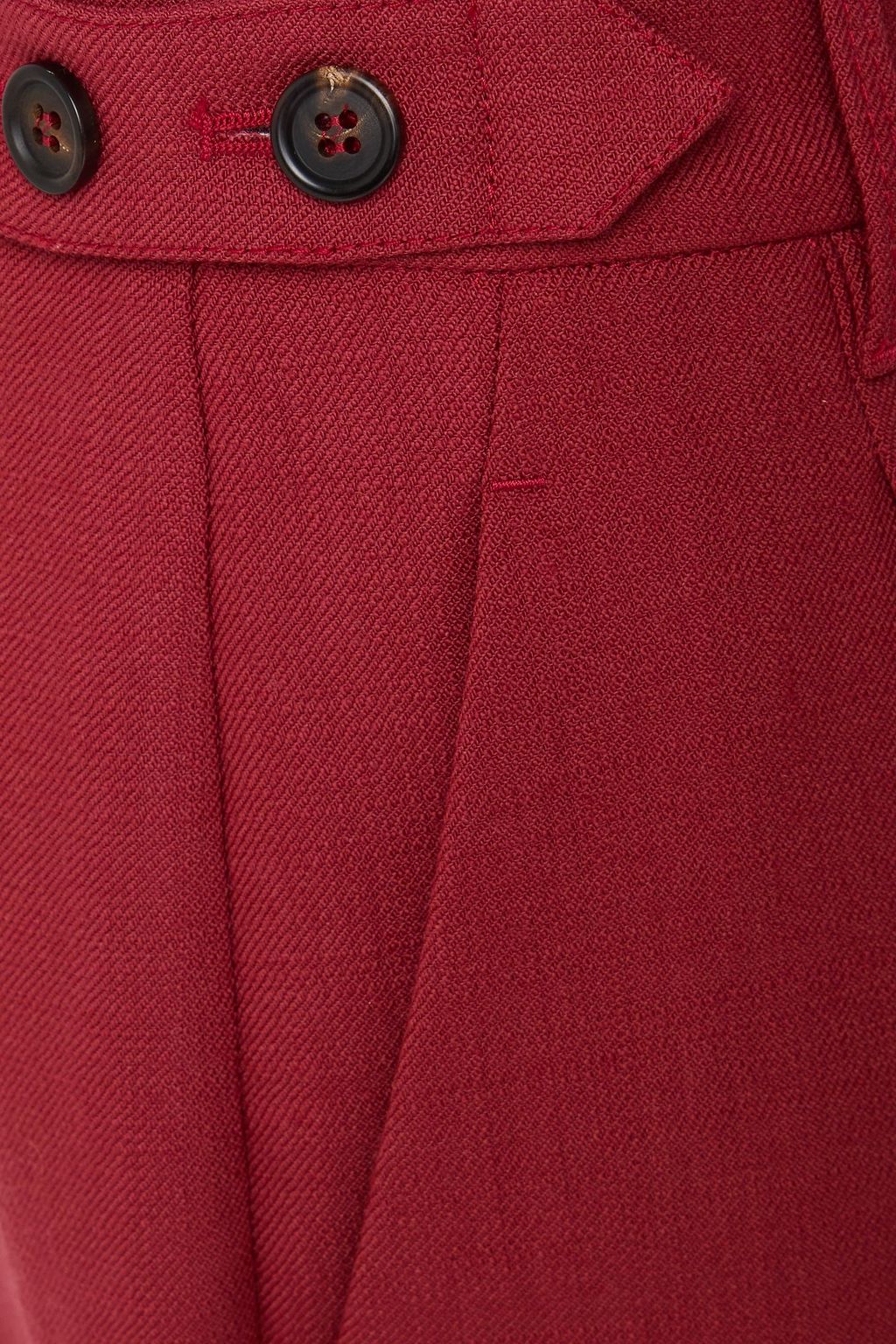 BRUNELLO CUCINELLI Pleated wool-twill straight-leg pants