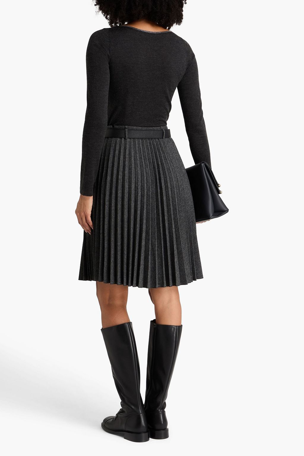 BRUNELLO CUCINELLI Bead-embellished cashmere and silk-blend sweater