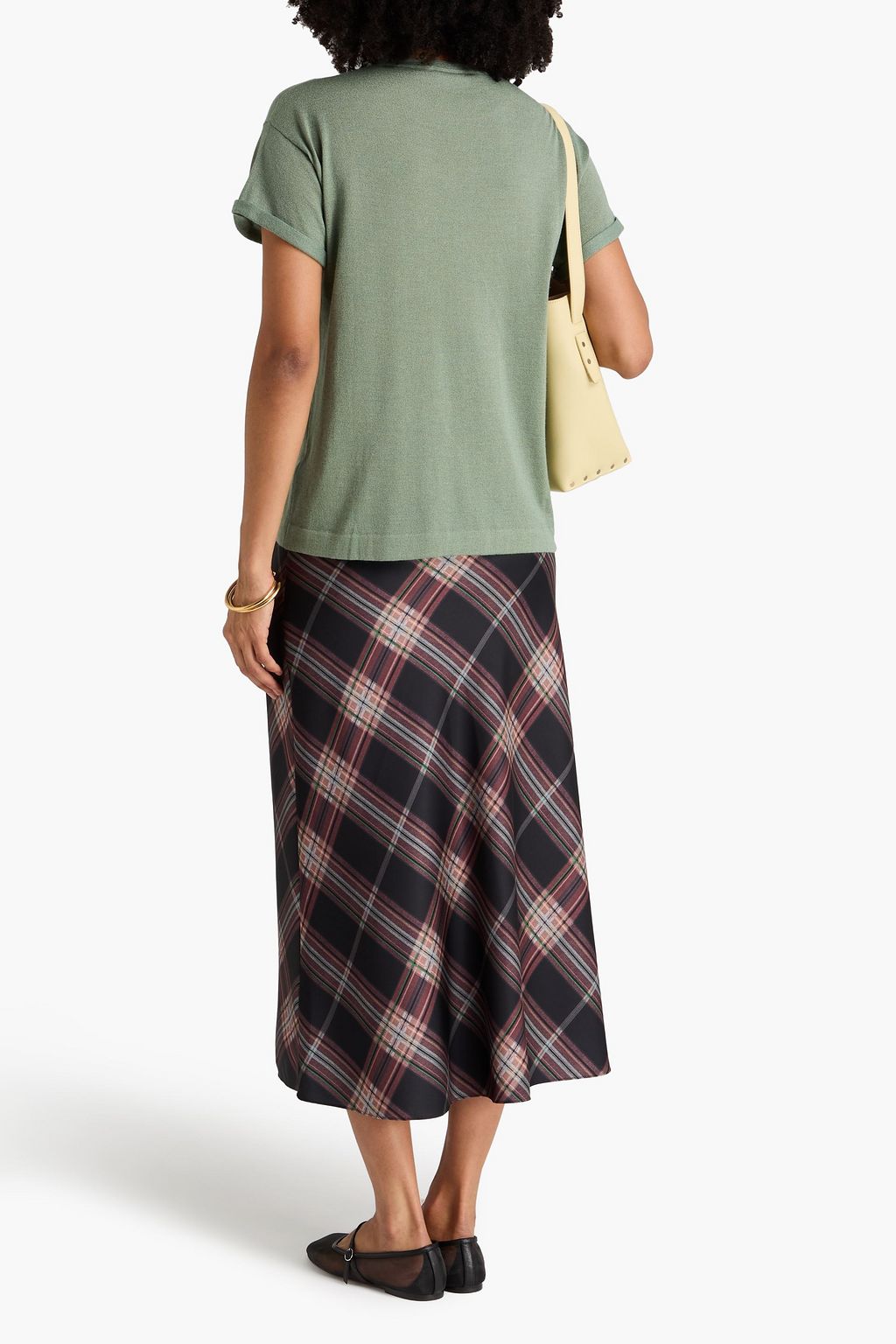 BRUNELLO CUCINELLI Metallic cashmere-blend T-shirt