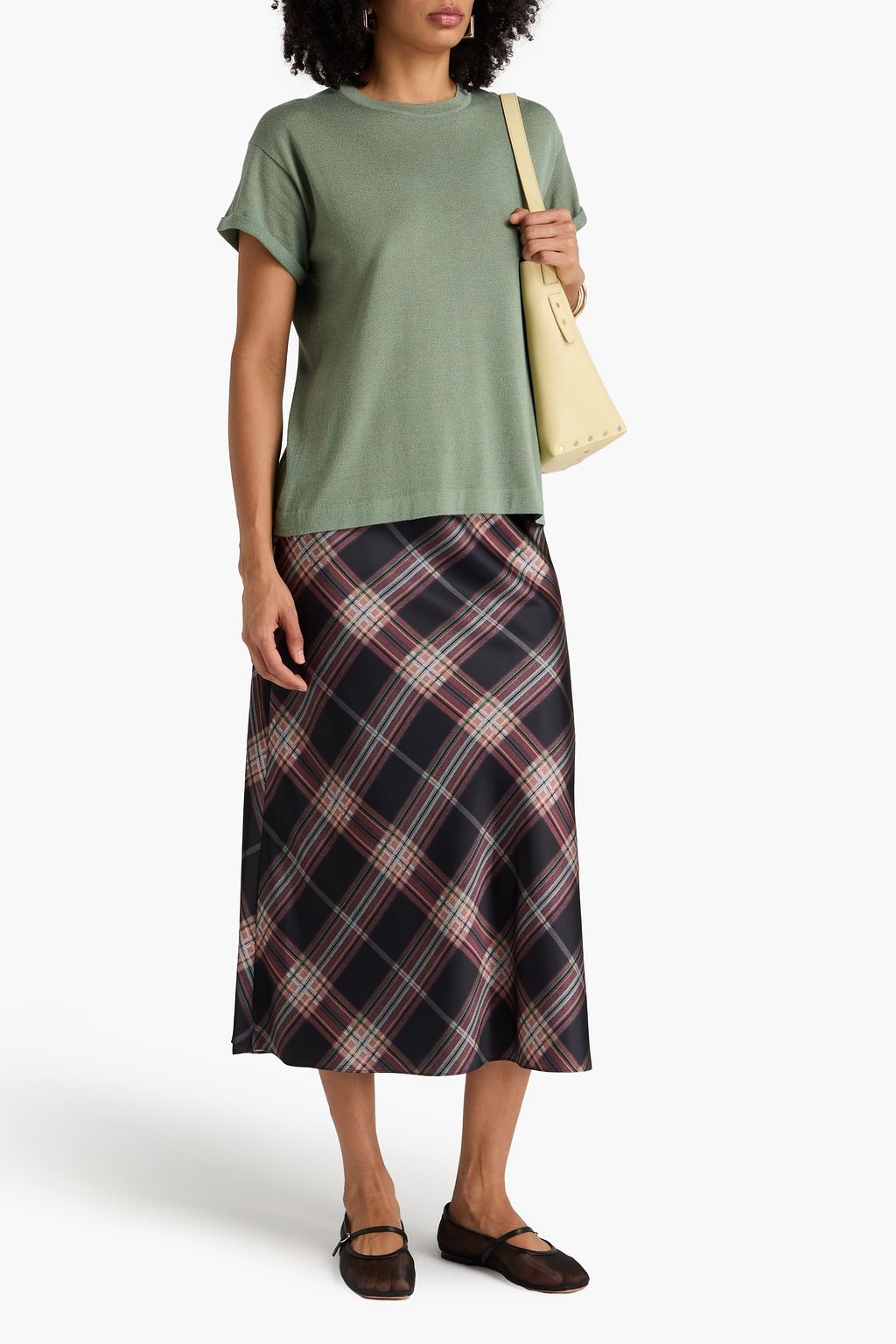 BRUNELLO CUCINELLI Metallic cashmere-blend T-shirt