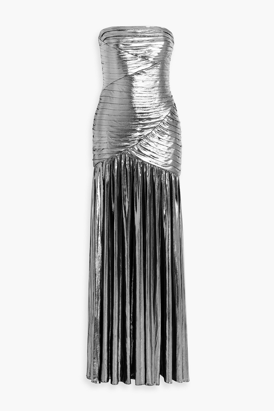 Retroféte Josie Maxi Dress In Silver