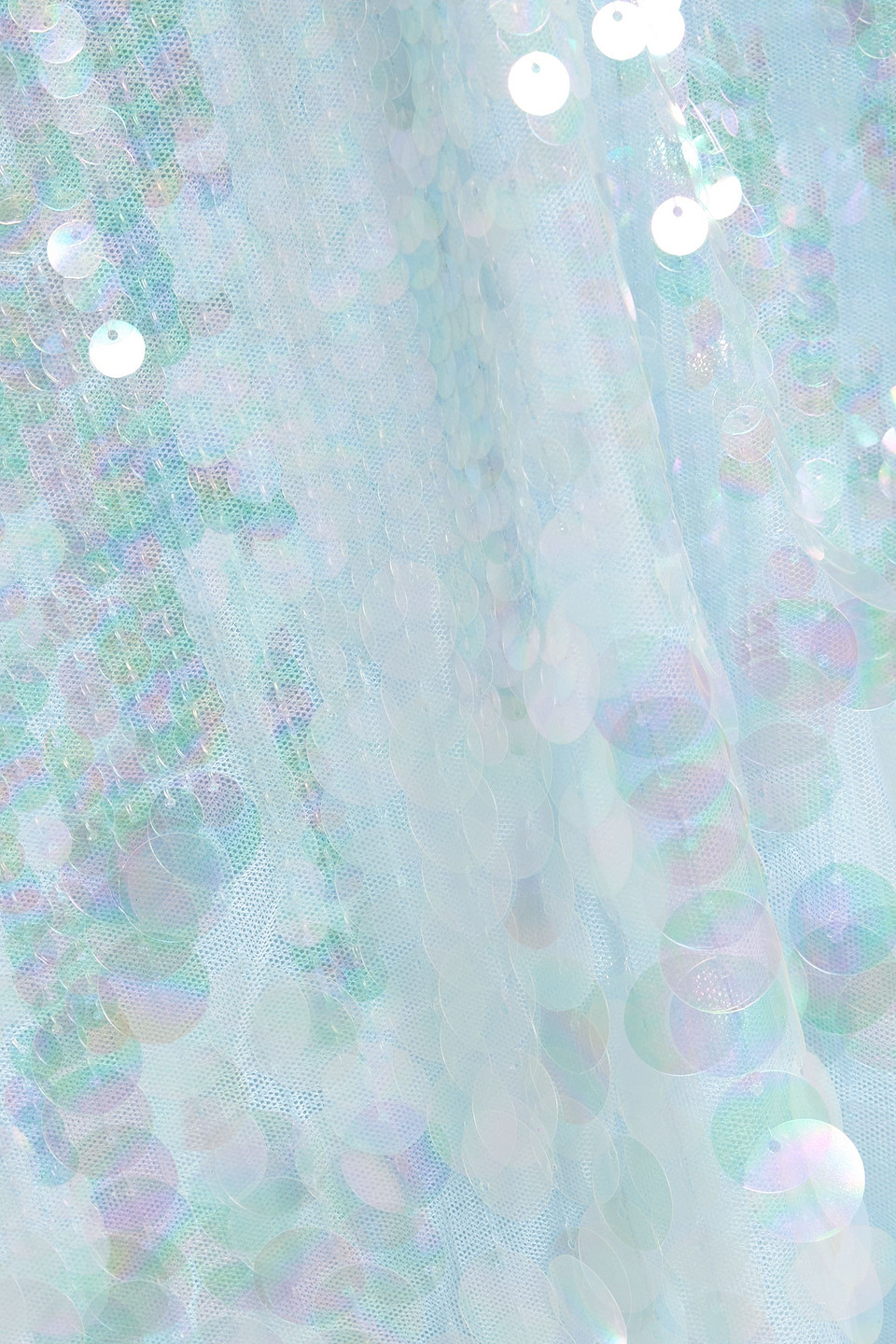 Retroféte Alana Sequined Tulle Maxi Dress In Blue