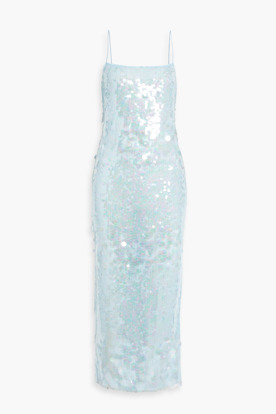 Retroféte Alana Sequined Tulle Maxi Dress In Blue