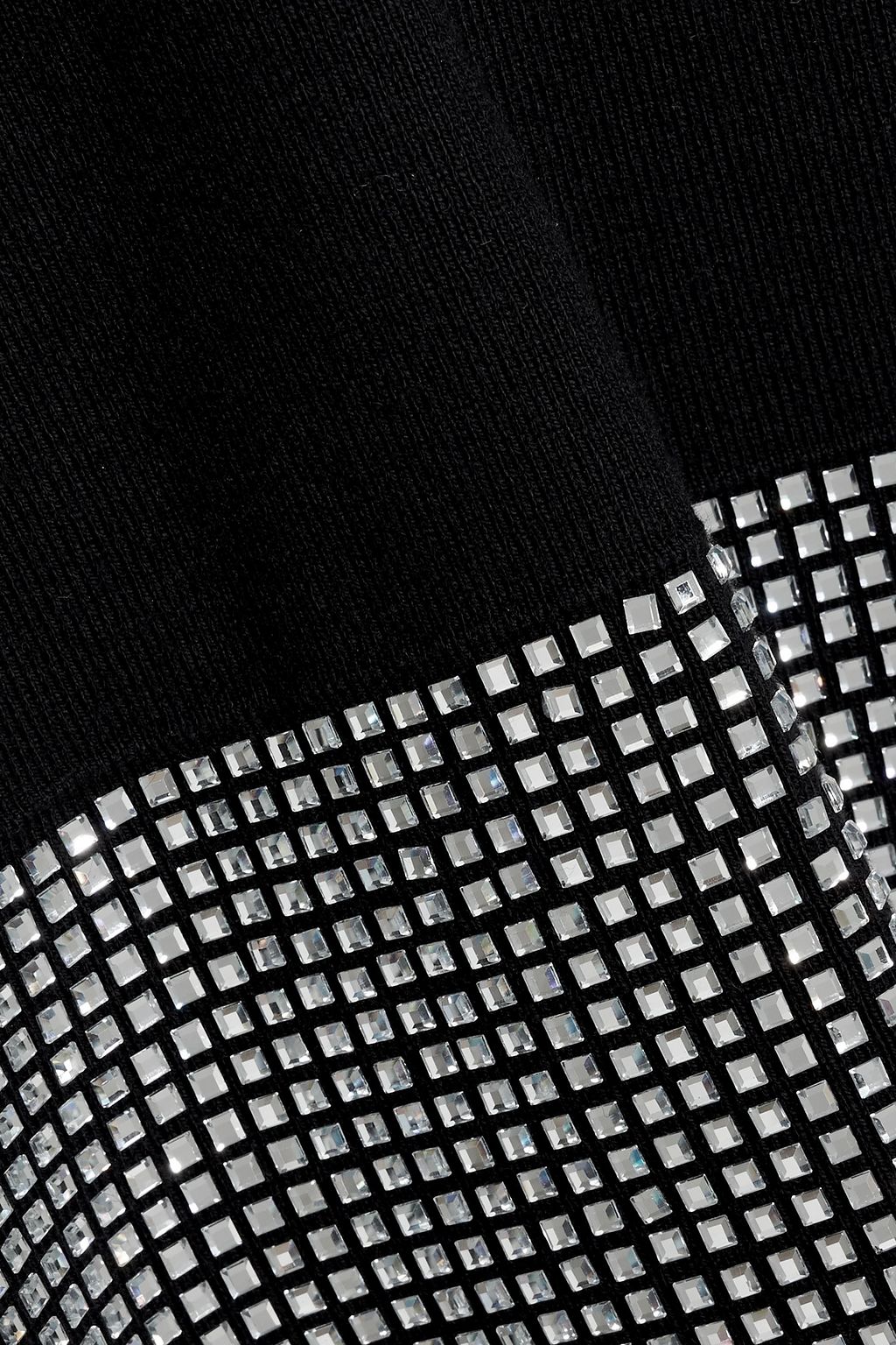 RETROFÊTE Rue crystal-embellished knitted mini dress