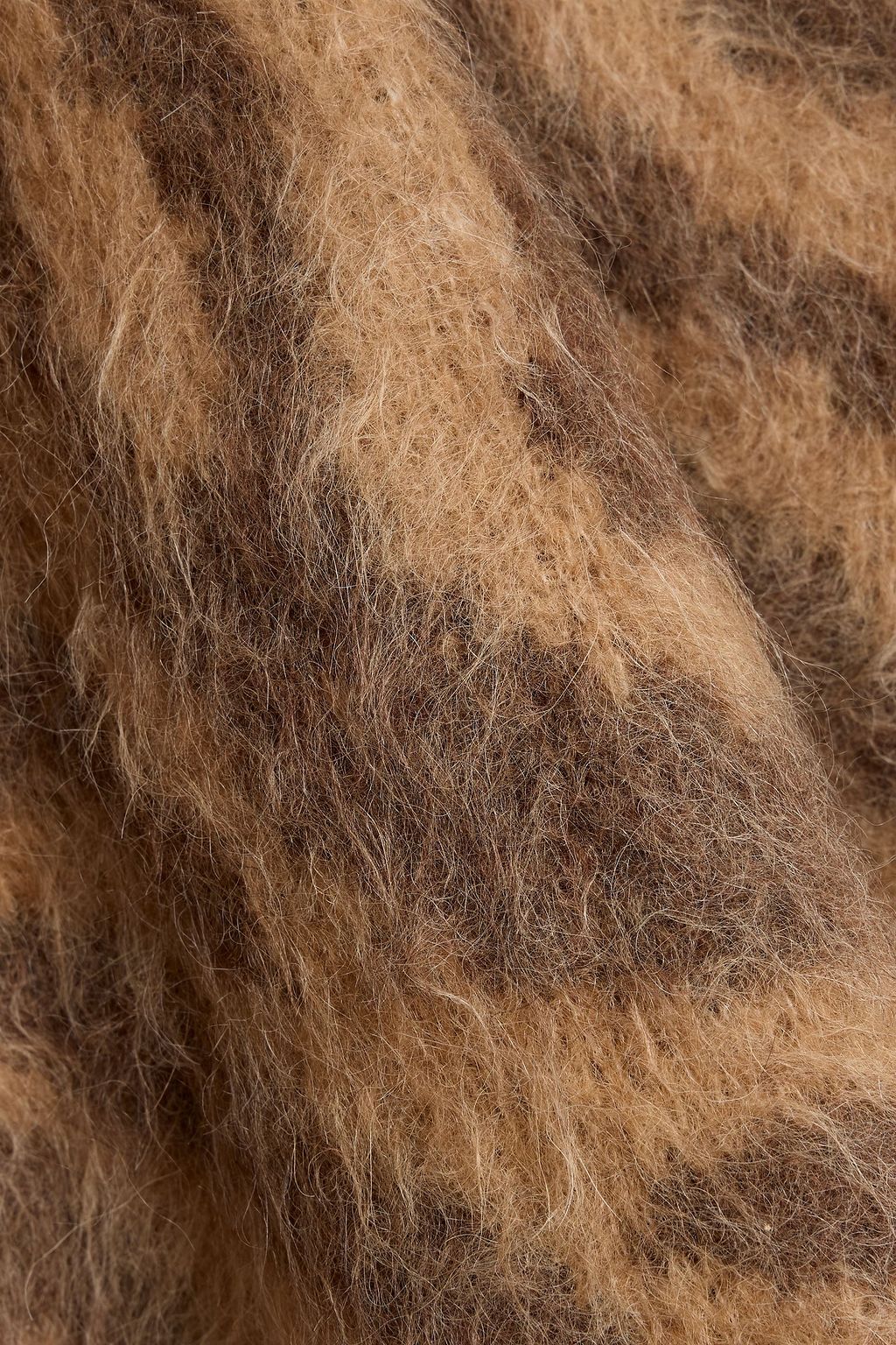 RETROFÊTE Reyna tiger-print alpaca-blend mini dress
