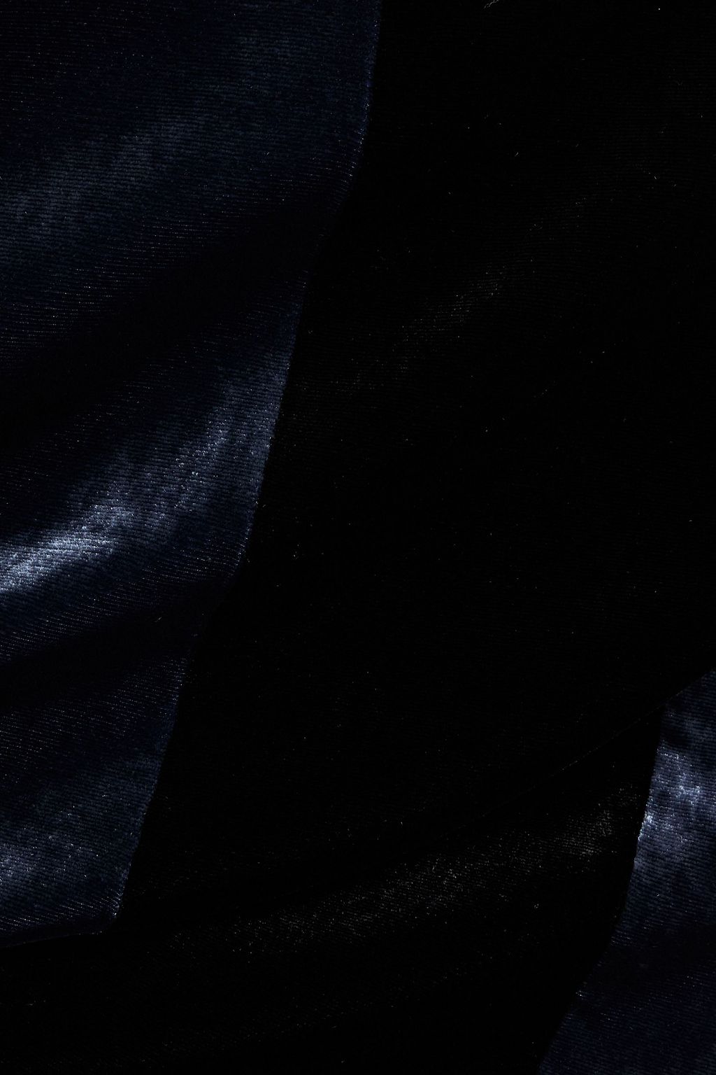 RETROFÊTE Venus striped velvet maxi skirt