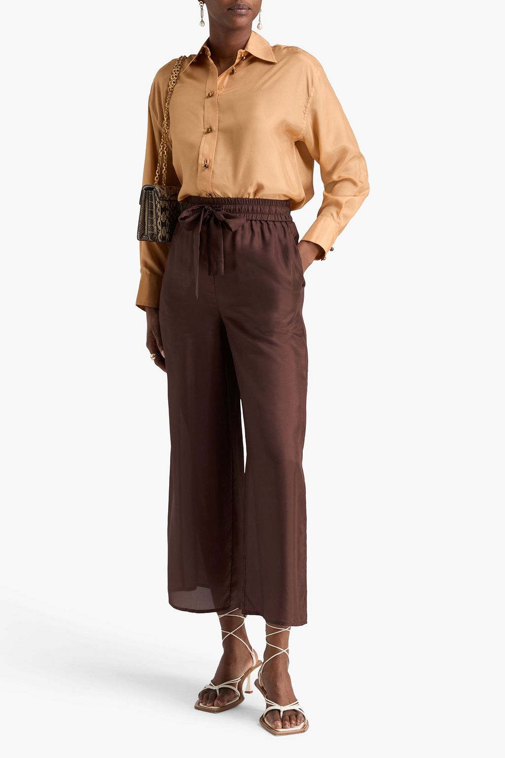 ZIMMERMANN Silk-voile wide-leg pants