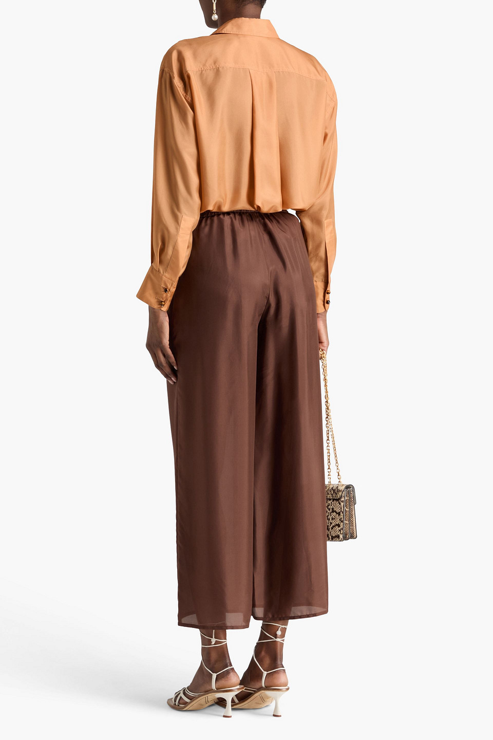 Zimmermann Silk-voile Shirt In Yellow