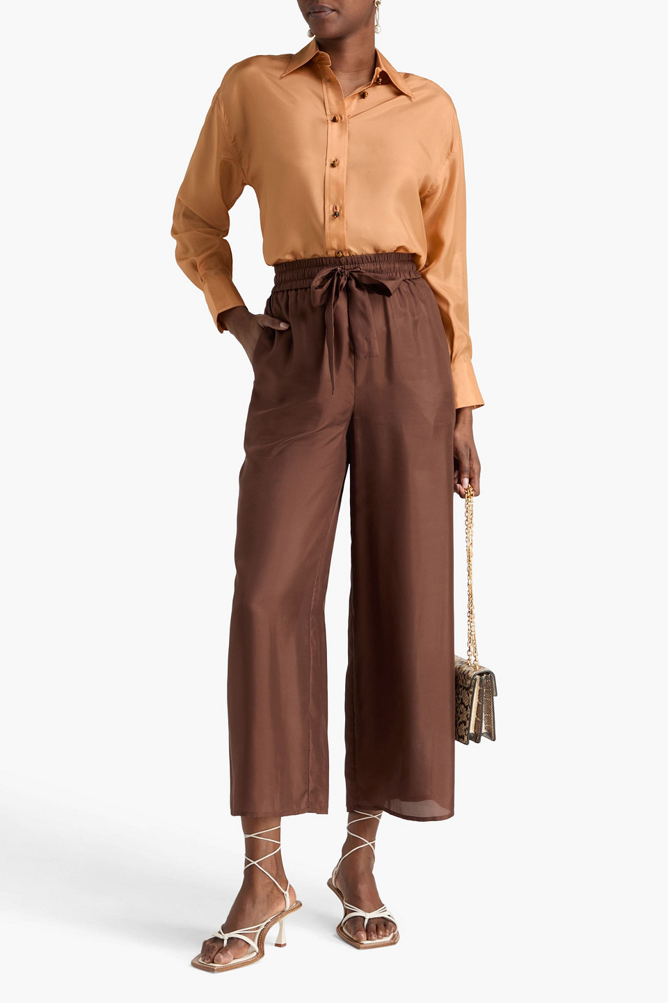 Zimmermann Silk-voile Shirt In Yellow