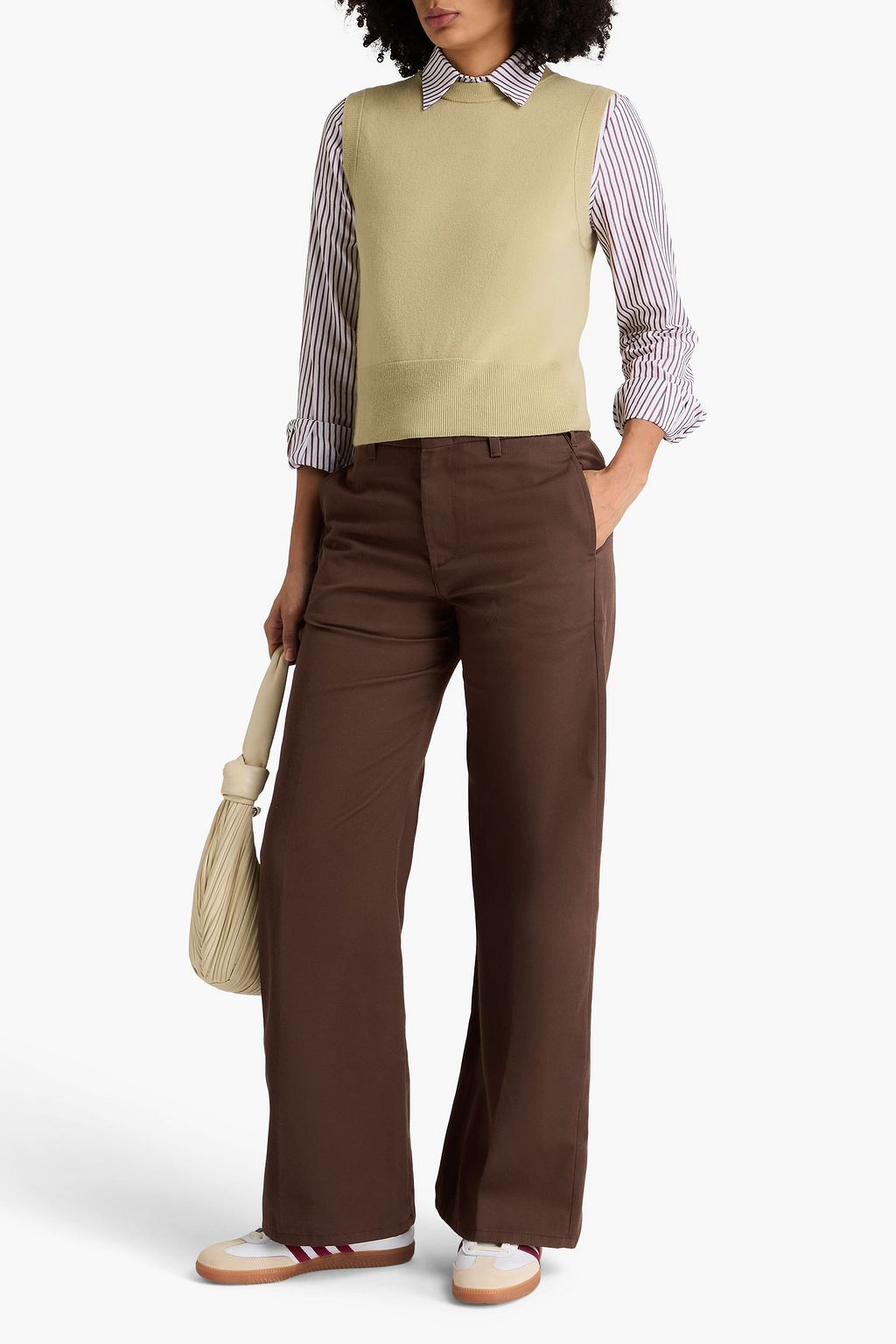 RE/DONE Cotton-twill wide-leg pants