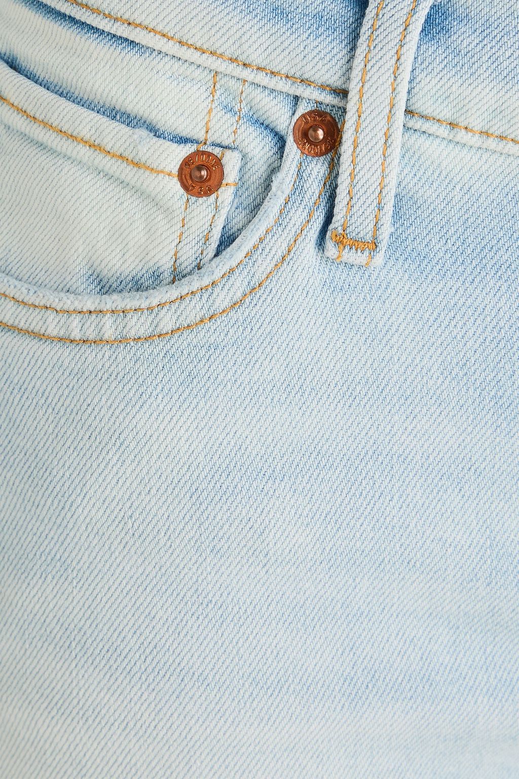 RE/DONE Faded mid-rise wide-leg jeans