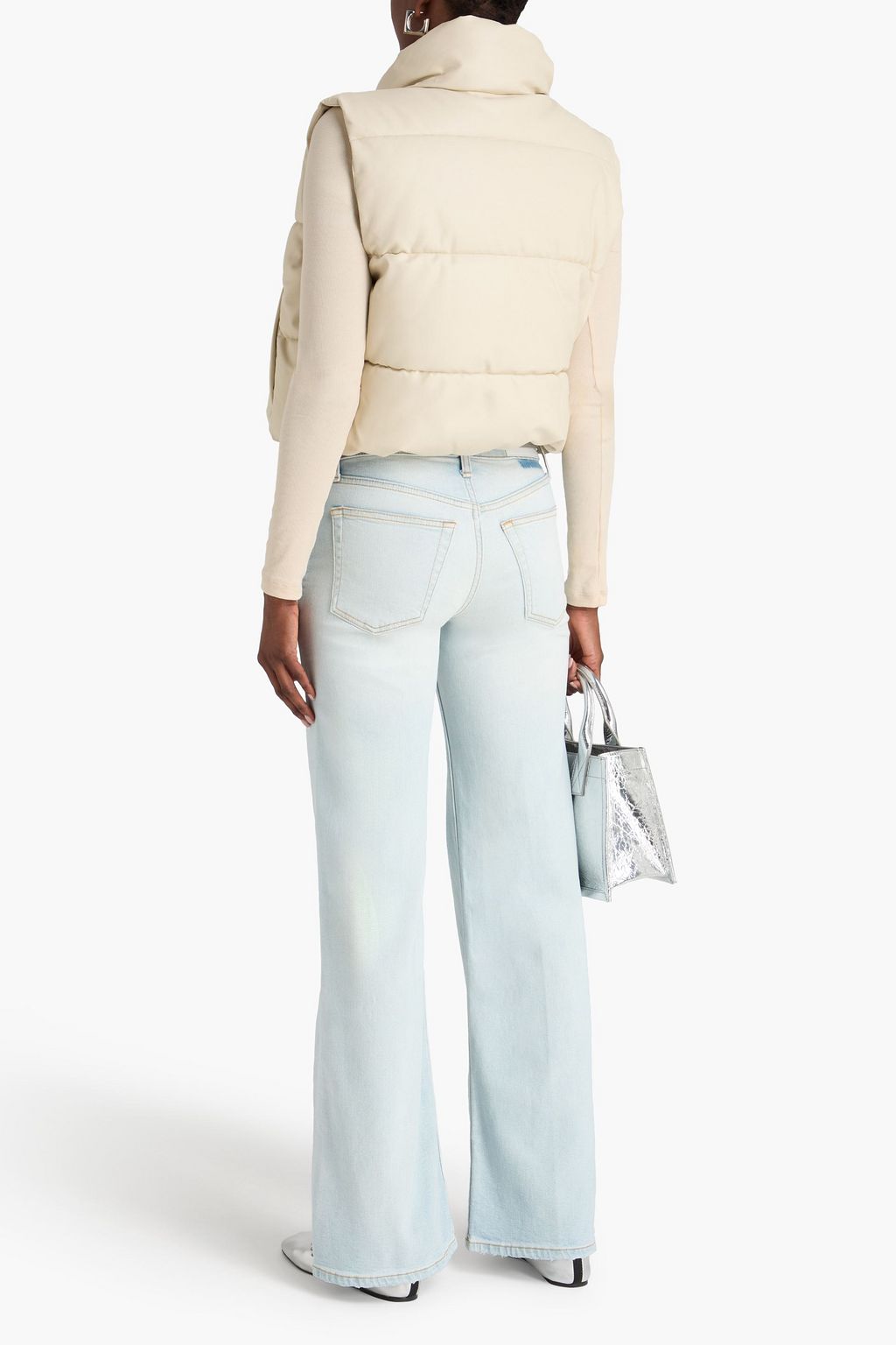 RE/DONE Faded mid-rise wide-leg jeans