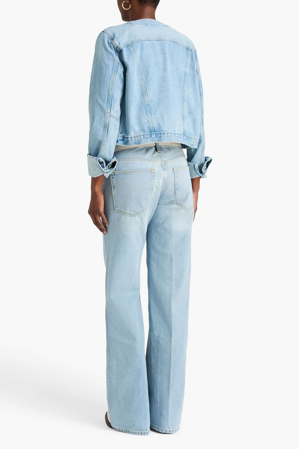 RE/DONE Faded mid-rise wide-leg jeans