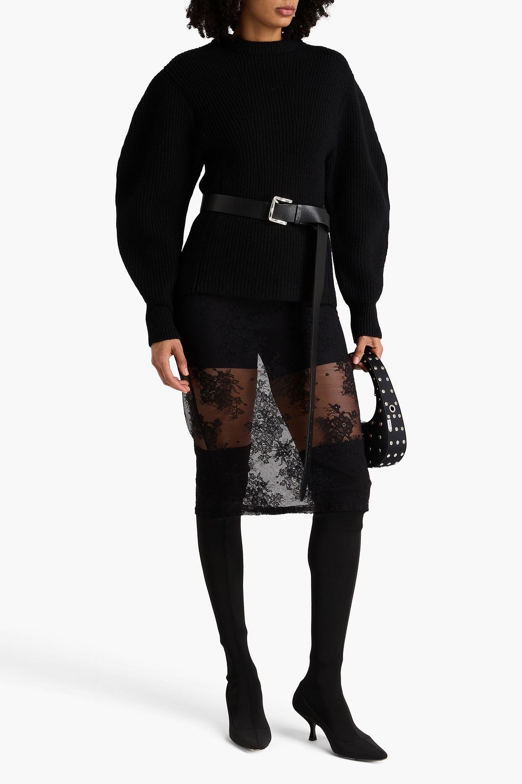 JIL SANDER Ribbed wool sweater